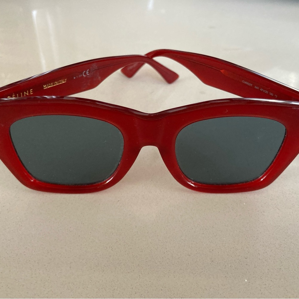 CELINE WOMEN'S RED SUNGLASSES - NWOT $470